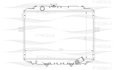 Радиатор охлаждения двигателя Free-Z, арт. KK0235