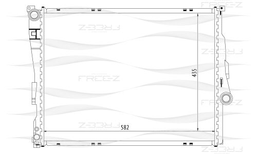 Радиатор охлаждения двигателя Free-Z, арт. KK0122