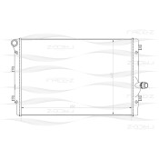 Радиатор охлаждения двигателя Free-Z, арт. KK0210