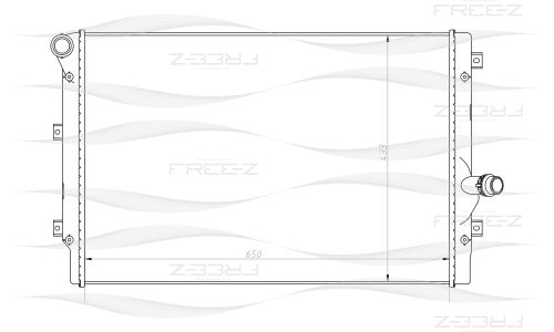 Радиатор охлаждения двигателя Free-Z, арт. KK0210