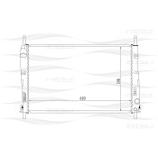 Радиатор охлаждения двигателя Free-Z, арт. KK0148