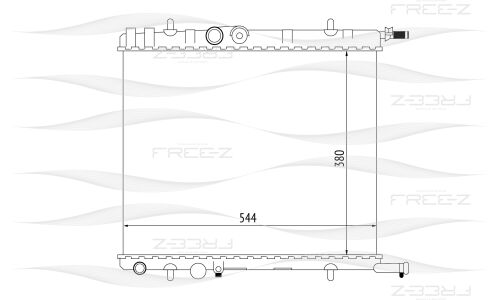 Радиатор охлаждения двигателя Free-Z, арт. KK0173
