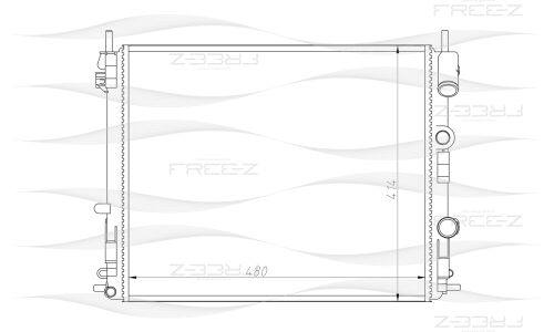 Радиатор охлаждения двигателя Free-Z, арт. KK0184
