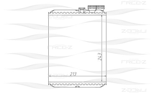 Радиатор отопителя FREE-Z, арт. KW0247