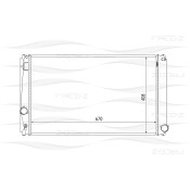 Радиатор охлаждения двигателя Free-Z, арт. KK0246