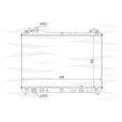 Радиатор охлаждения двигателя FREE-Z, арт. KK0244