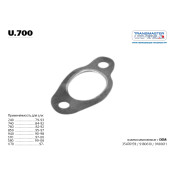 Прокладка приемной трубы выхлопной системы Transmaster Universal, паронитовая металлосодержащая, арт. u.700