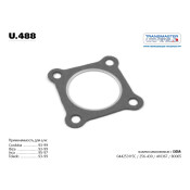 Прокладка приемной трубы паранитовая металлосодержащая TRANSMASTER UNIVERSAL, арт. u.488