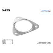 Прокладка приемной трубы выхлопной системы Transmaster Universal, металлосодержащая, арт. u.205