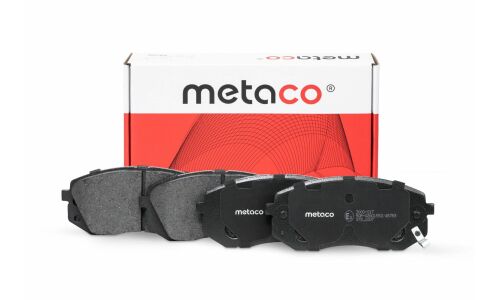 Колодки тормозные дисковые Metaco, передние, комплект на ось (4 шт), арт. 3000-017