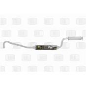 Глушитель выхлопных газов Trialli, средний, для Lada 2123, алюминизированная сталь, арт. EAM 0131s