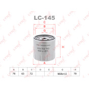 Фильтр масляный LYNXauto, арт. LC-145