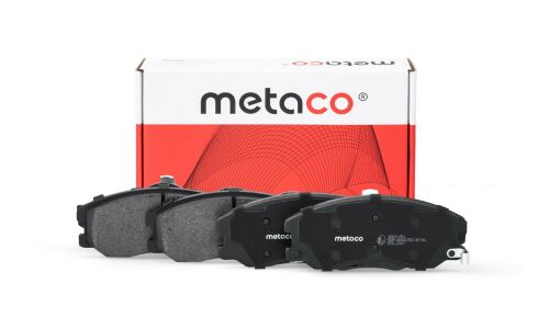 Колодки тормозные дисковые Metaco, передние, комплект на ось (4 шт), арт. 3000-051