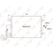 Радиатор кондиционера LYNXauto, арт. RC-0520