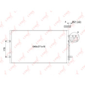 Радиатор кондиционера LYNXauto, арт. RC-0037