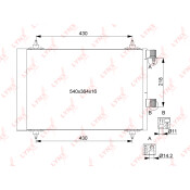 Радиатор кондиционера LYNXauto с осушителем, арт. RC-0182