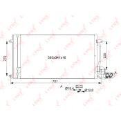 Радиатор кондиционера LYNXauto с осушителем, арт. RC-0095