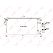 Радиатор кондиционера LYNXauto с осушителем, арт. RC-0077