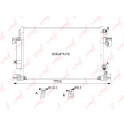 Радиатор кондиционера LYNXauto с осушителем, арт. RC-0074