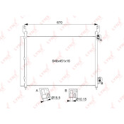 Радиатор кондиционера LYNXauto с осушителем, арт. RC-0429