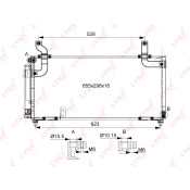 Радиатор кондиционера LYNXauto с осушителем, арт. RC-0455
