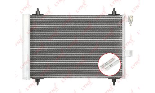 Радиатор кондиционера LYNXauto с осушителем, арт. RC-0403