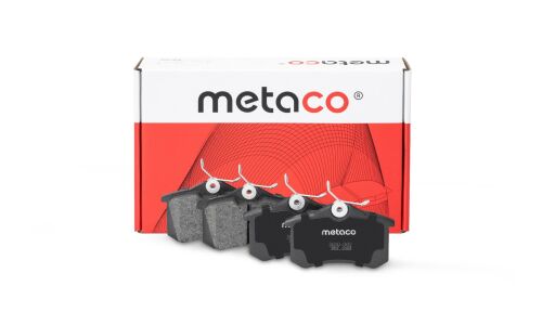 Колодки тормозные дисковые Metaco, задние, комплект на ось (4 шт), арт. 3010-002