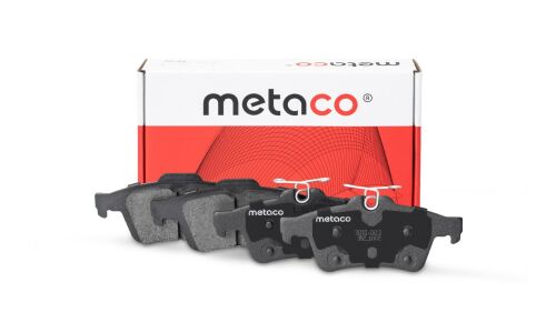 Колодки тормозные дисковые Metaco, передние, комплект на ось (4 шт), арт. 3010-003