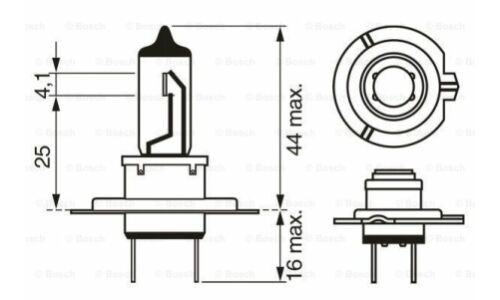 Лампа галогенная Bosch Ultra White H7 (PX26d, T11), 12В, 55Вт, 4200К, 1 шт, арт. 1 987 301 090