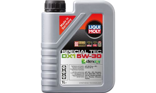 Масло моторное Liqui Moly Special Tec DX1 5w30 синтетическое, API SP, ILSAC GF-6A, для бензинового двигателя, 1л, арт. 20967