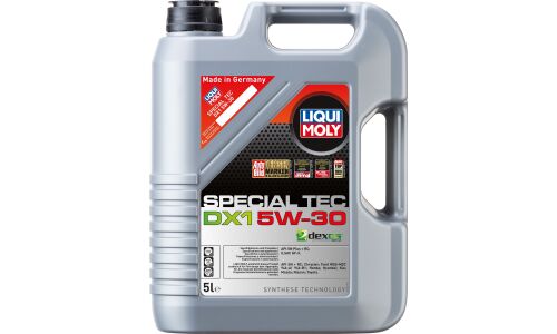 Масло моторное Liqui Moly Special Tec DX1 5w30 синтетическое, API SP, ILSAC GF-6A, для бензинового двигателя, 5л, арт. 20969