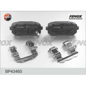 Колодки тормозные дисковые Fenox, задние, комплект на ось (4 шт), арт. BP43460