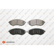 Колодки тормозные дисковые Eurorepar, передние, комплект на ось (4 шт), арт. 1617266280