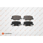 Колодки тормозные дисковые Eurorepar, задние, комплект на ось (4 шт), арт. 1619790780