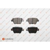 Колодки тормозные дисковые Eurorepar, задние, комплект на ось (4 шт), арт. 1619791980