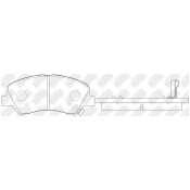 Колодки тормозные NiBK дисковые, арт. PN0537S