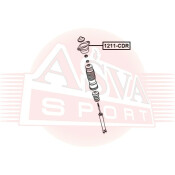 Опора амортизатора Asva, задняя, правая/левая, арт. 1211-CDR