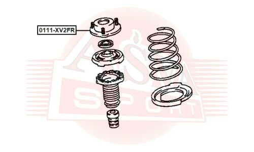 Опора амортизатора Asva, передняя, правая, арт. 0111-XV2FR