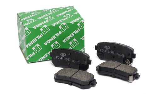 Колодки тормозные дисковые Pilenga, задние, комплект на ось (4 шт), арт. FD-P 3301