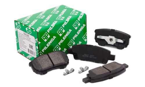 Колодки тормозные дисковые Pilenga, задние, комплект на ось (4 шт), арт. FD-P 3327