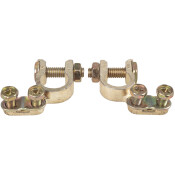 Клеммы АКБ цинково-алюминиевые 2шт, угловые усиленные с крепежом ARNEZI, арт. A0103002