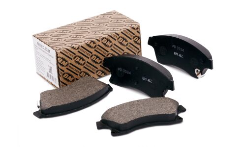 Колодки тормозные дисковые BM, передние, комплект на ось (4 шт), арт. FD3334