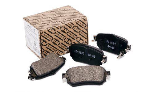 Колодки тормозные дисковые BM, задние, комплект на ось (4 шт), арт. FD 3337