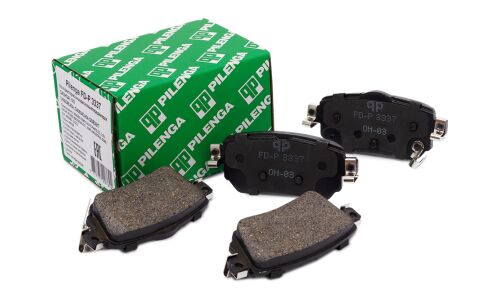 Колодки тормозные дисковые Pilenga, задние, комплект на ось (4 шт), арт. FD-P 3337