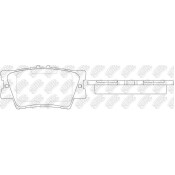 Колодки тормозные NiBK дисковые, арт. PN1522S