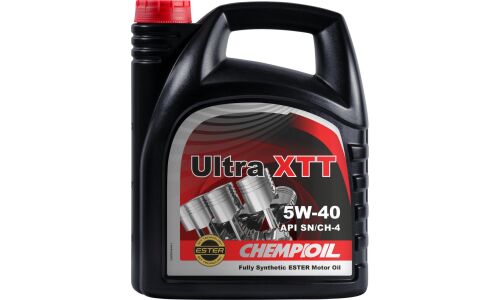 Масло моторное Chempioil Ultra XTT 5w40, синтетическое, API SN/CH-4, ACEA A3/B4, JASO MA-2, универсальное, 4л, арт. CH9701-4-E