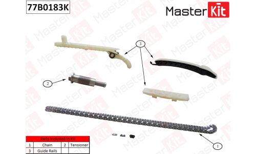 Комплект для замены цепи ГРМ MasterKit, арт. 77B0183K