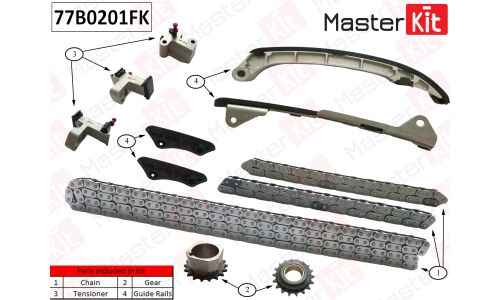 Комплект цепи ГРМ Master KiT, арт. 77B0201FK