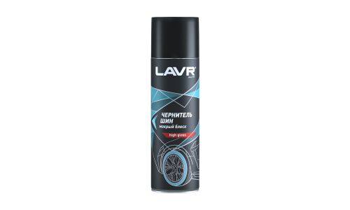 Полироль (чернитель) шин Lavr High Gloss, мокрый блеск, с защитой от вредных воздействий, аэрозоль 650мл, арт. Ln1427