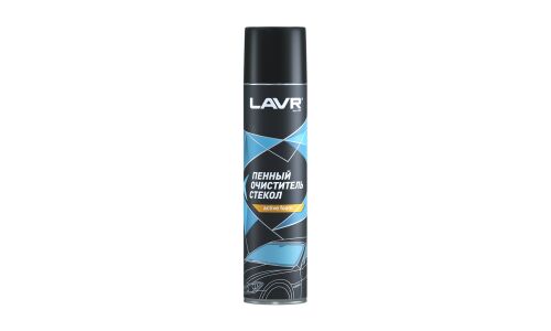 Очиститель стёкол и зеркал Lavr Active Foam, пенный, от различных загрязнений, аэрозоль 400мл, арт. Ln1621